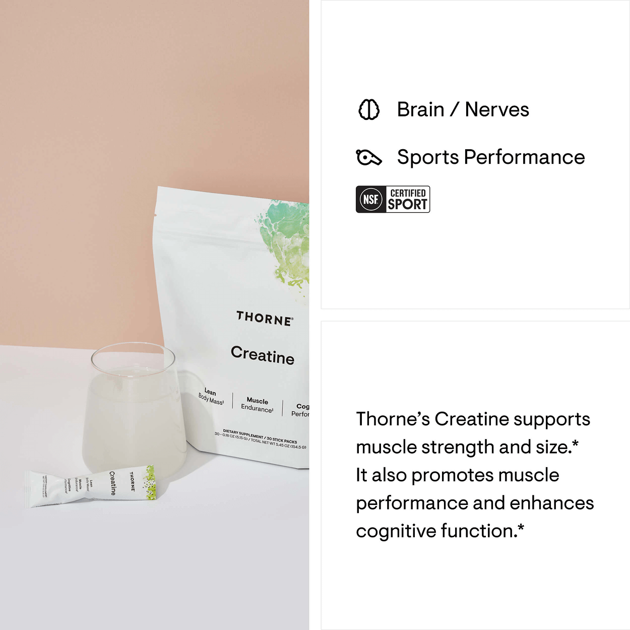 Thorne Creatine - Travel Packs